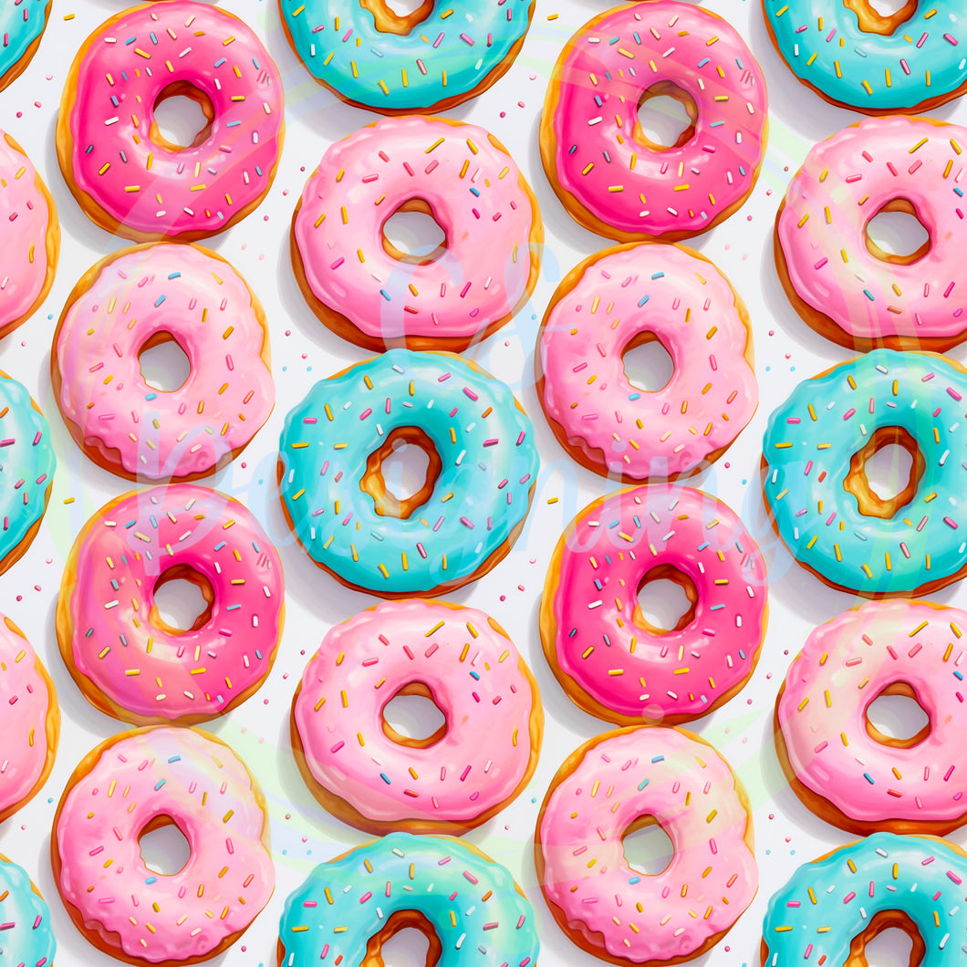 Donuts seamless pattern