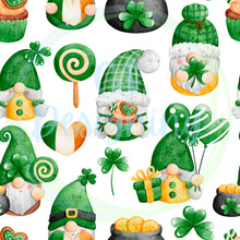 Load image into Gallery viewer, St patty gnomes seamless pattern
