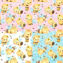 Load image into Gallery viewer, Bee seamless pattern
