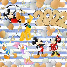 Load image into Gallery viewer, Mouse New Years seamless pattern
