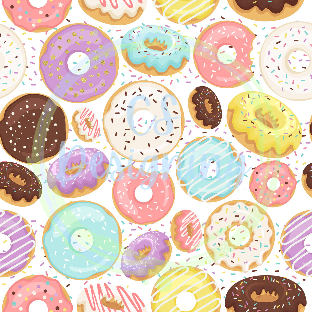 Donuts seamless pattern