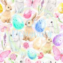 Load image into Gallery viewer, Bunnies &amp; eggs seamless pattern
