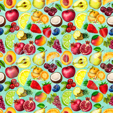 Load image into Gallery viewer, Mixed fruit seamless pattern
