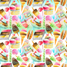 Load image into Gallery viewer, Ice cream seamless pattern
