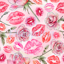 Load image into Gallery viewer, Roses and kisses seamless pattern
