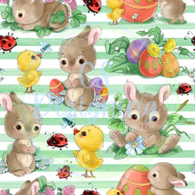 Load image into Gallery viewer, Bunny garden seamless pattern
