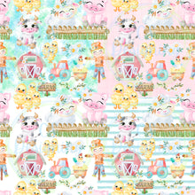 Load image into Gallery viewer, Farm animals seamless pattern
