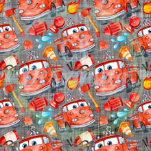 Load image into Gallery viewer, Firefighter seamless pattern
