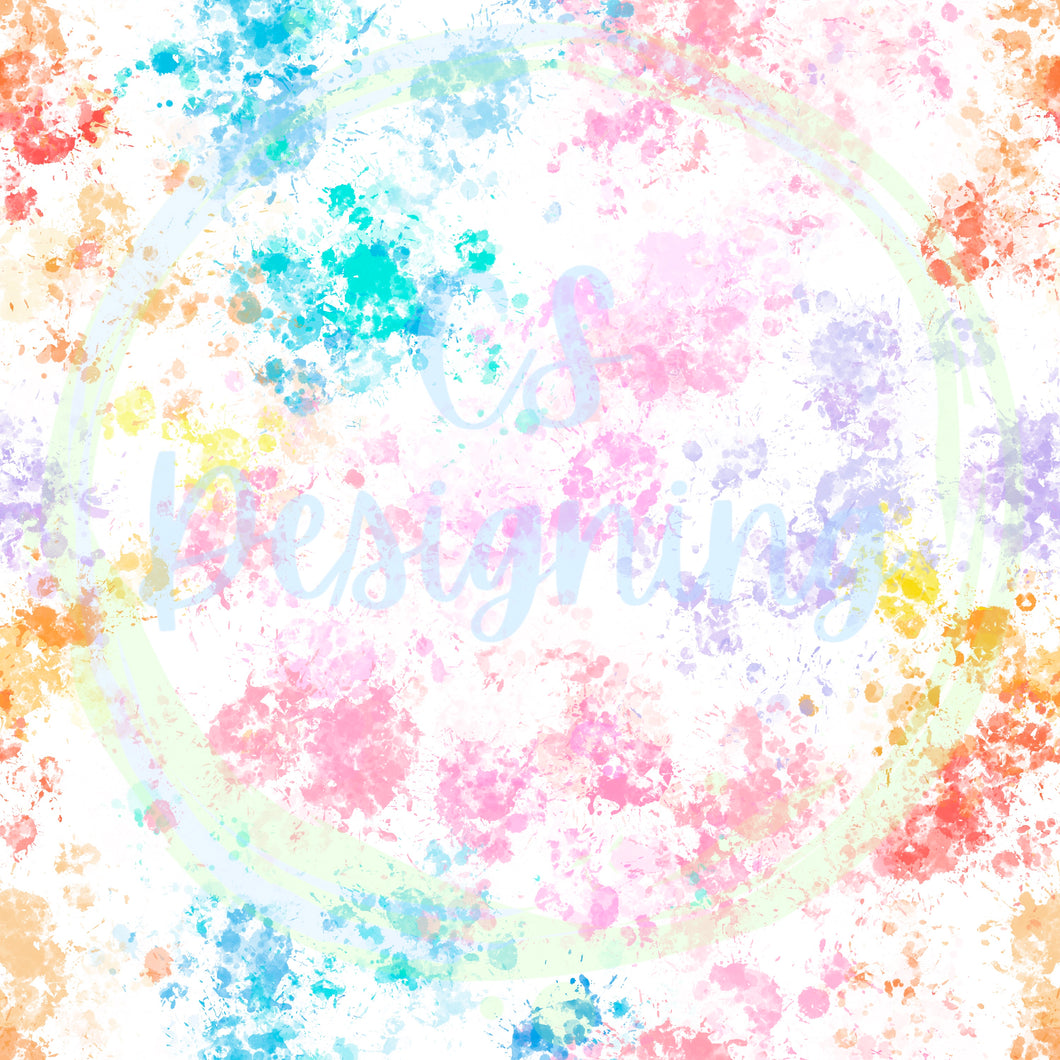 Multicolor splatter seamless pattern