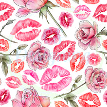 Load image into Gallery viewer, Roses and kisses seamless pattern
