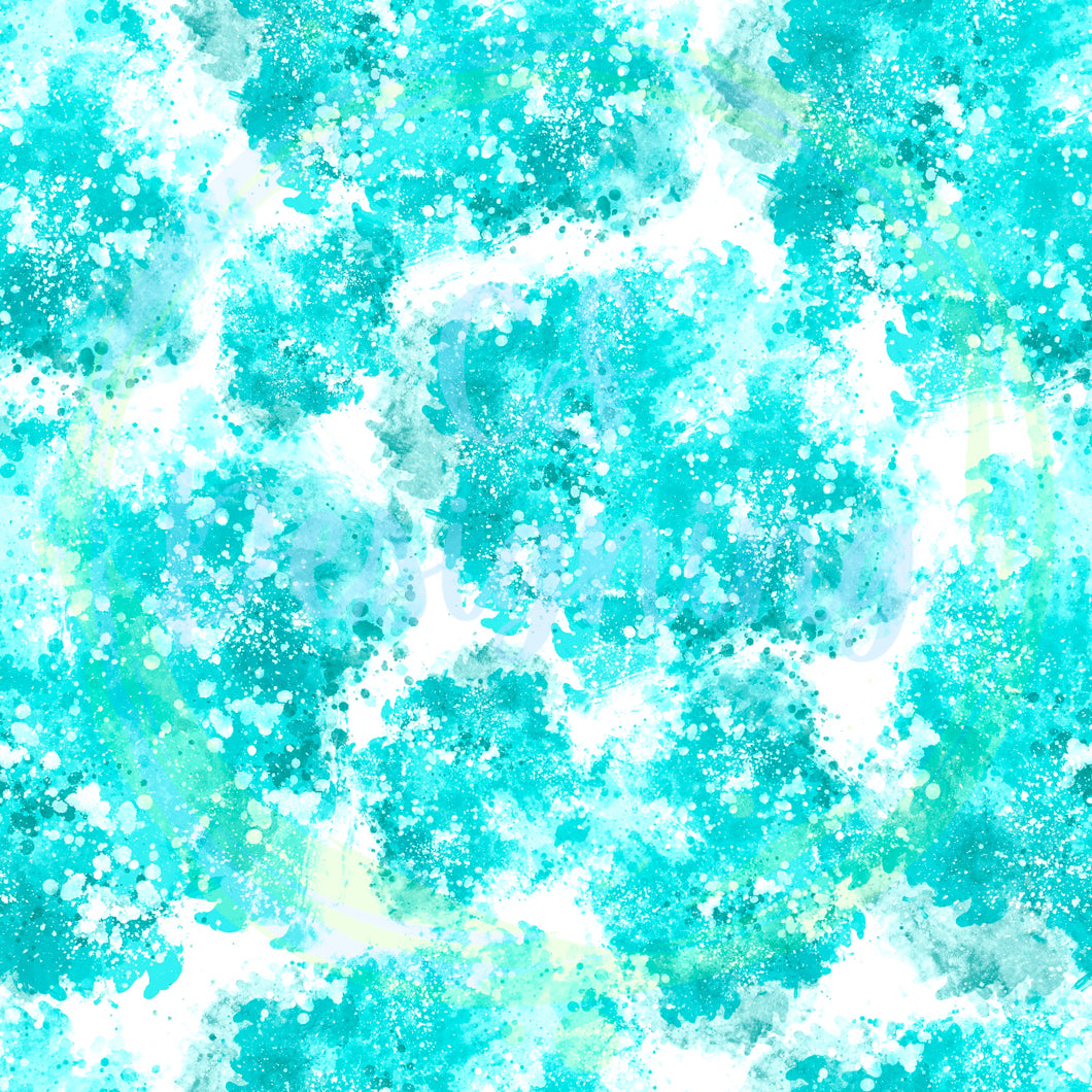 Blue splatter seamless pattern