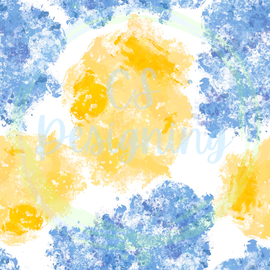 Mouse new year splatter seamless pattern