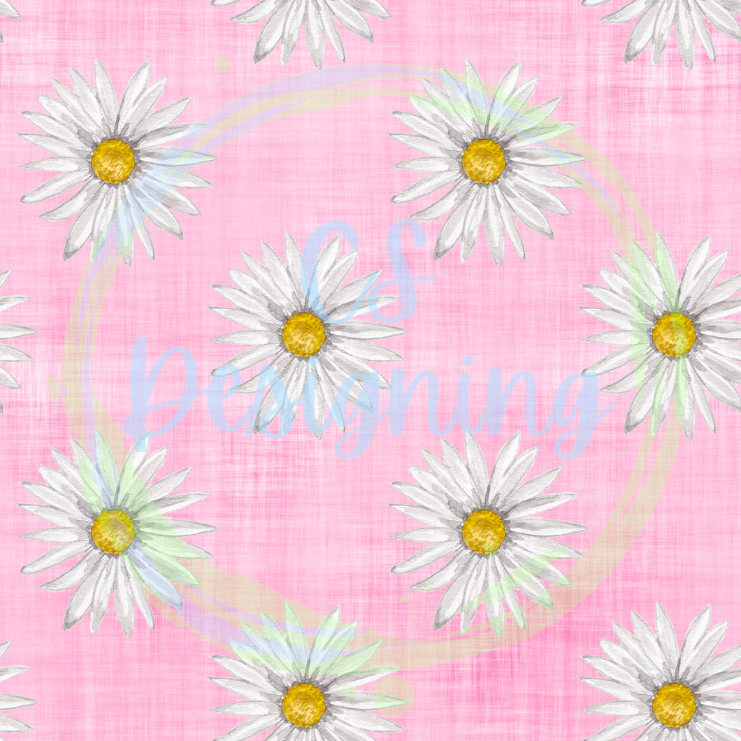 Daisy seamless pattern