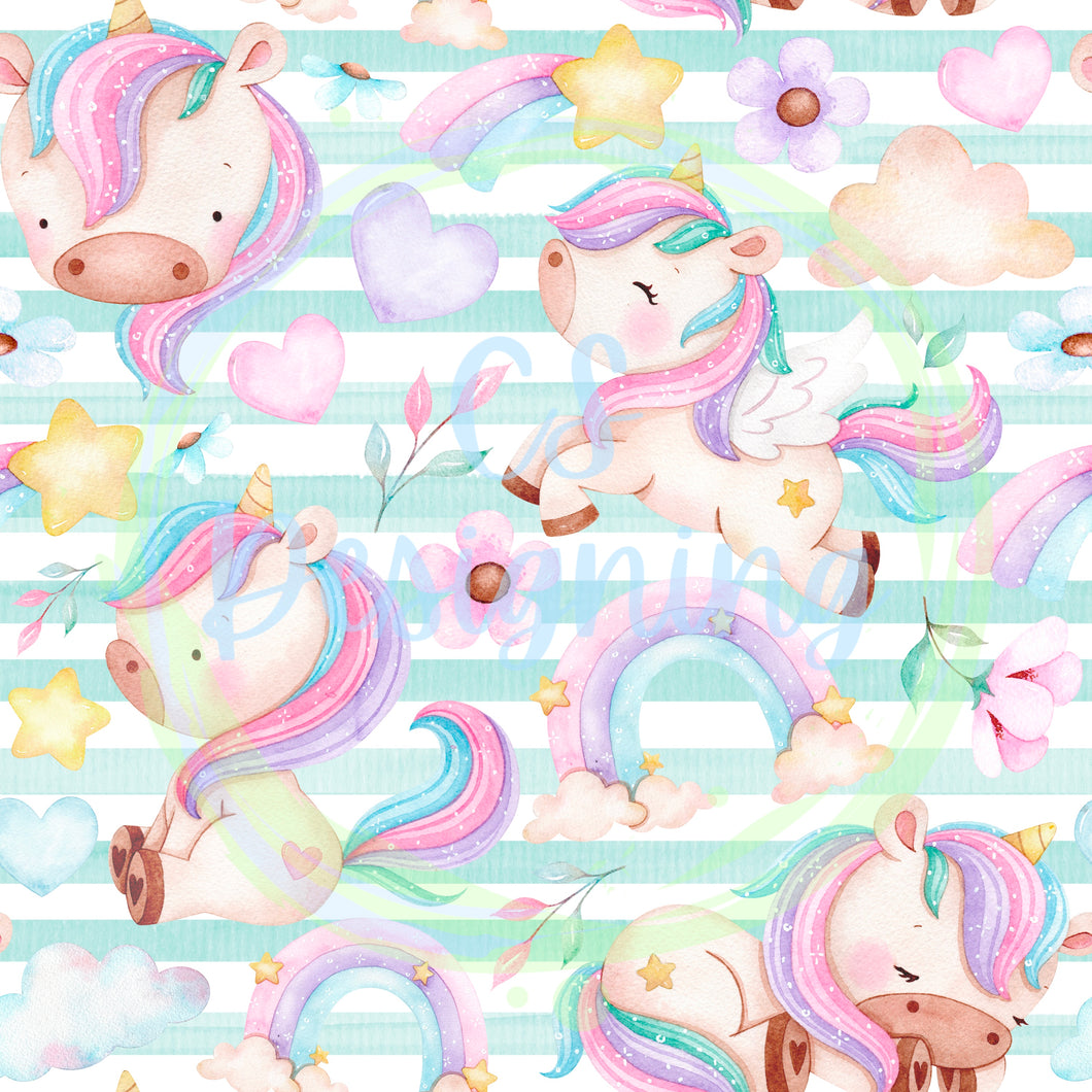 Unicorn seamless pattern