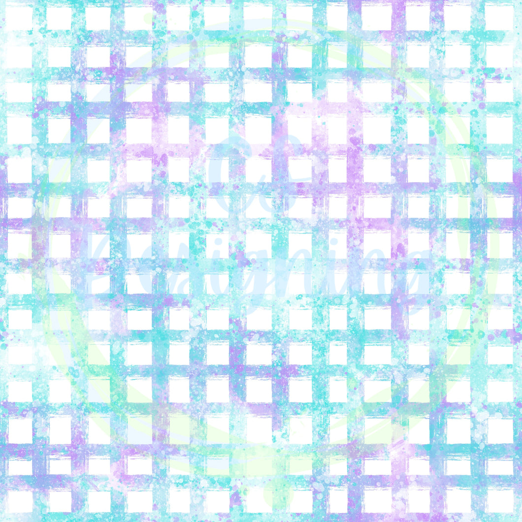 Purple/blue gingham seamless pattern