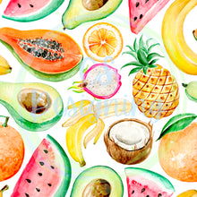 Load image into Gallery viewer, Summer fruit seamless pattern
