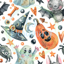 Load image into Gallery viewer, Halloween fun seamless pattern
