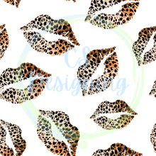 Load image into Gallery viewer, Cheetah lips seamless pattern
