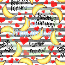 Load image into Gallery viewer, Bananas for you seamless pattern
