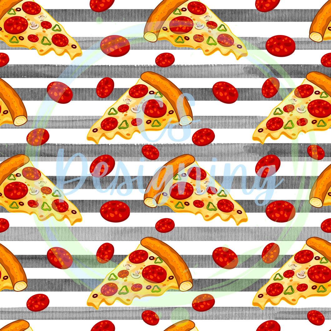 Pizza seamless pattern