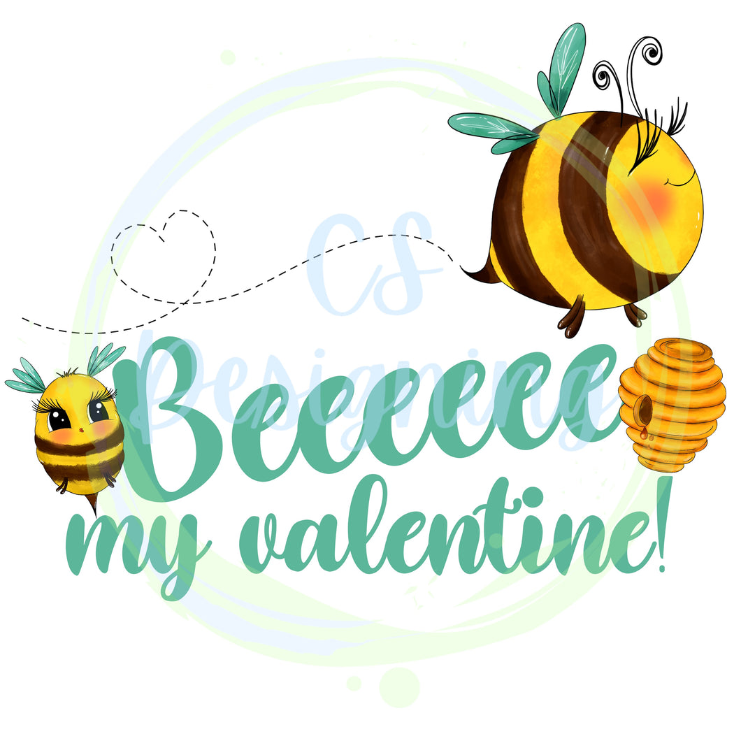 Bee my valentine PNG