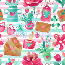 Load image into Gallery viewer, Valentines essentials seamless pattern
