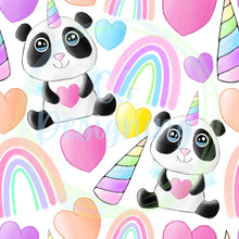 Load image into Gallery viewer, Pandicorn seamless pattern
