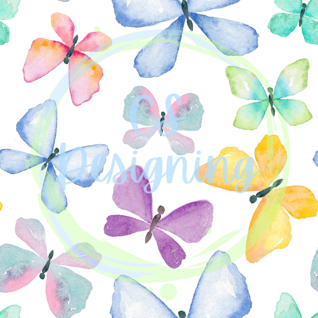 Butterfly seamless pattern