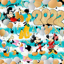 Load image into Gallery viewer, Mouse New Years seamless pattern
