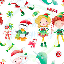 Load image into Gallery viewer, Elf seamless pattern
