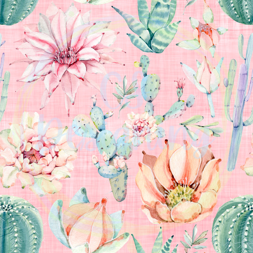 Succulent seamless pattern