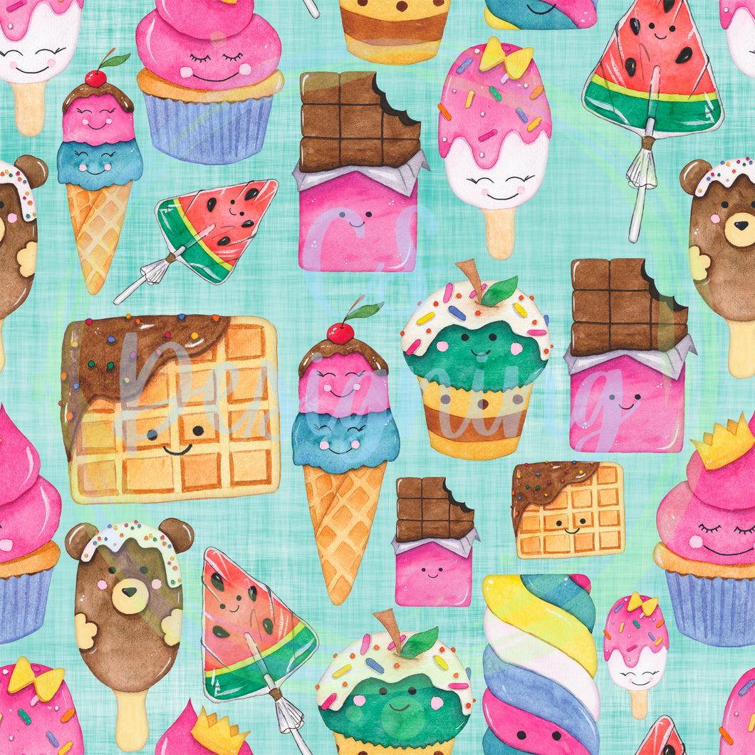 Sweets seamless pattern