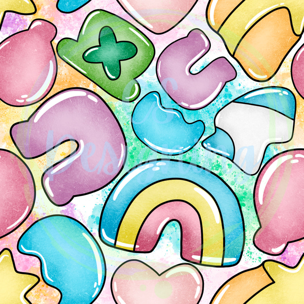 Lucky cereal seamless pattern