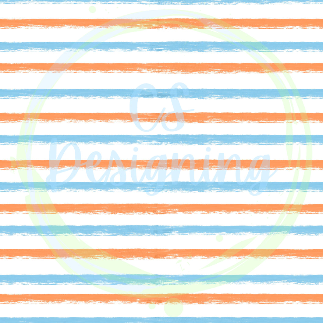 Orange/Blue stripe seamless pattern