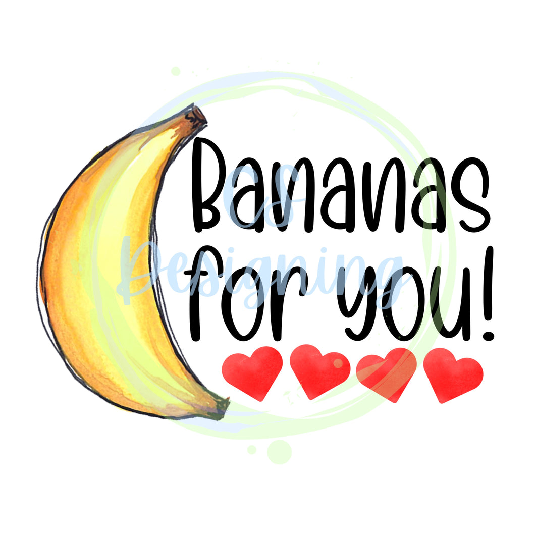 Bananas for you PNG