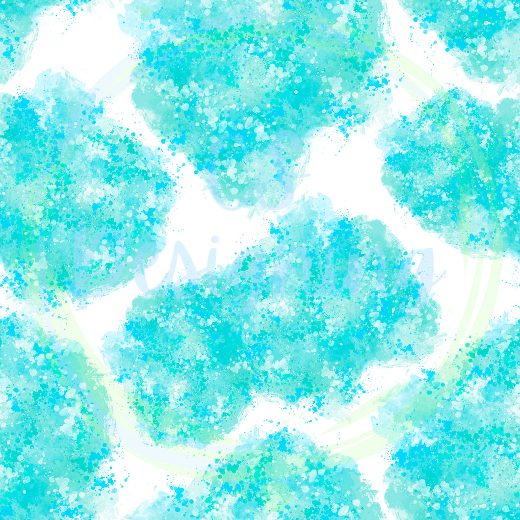 Blue splatter seamless pattern