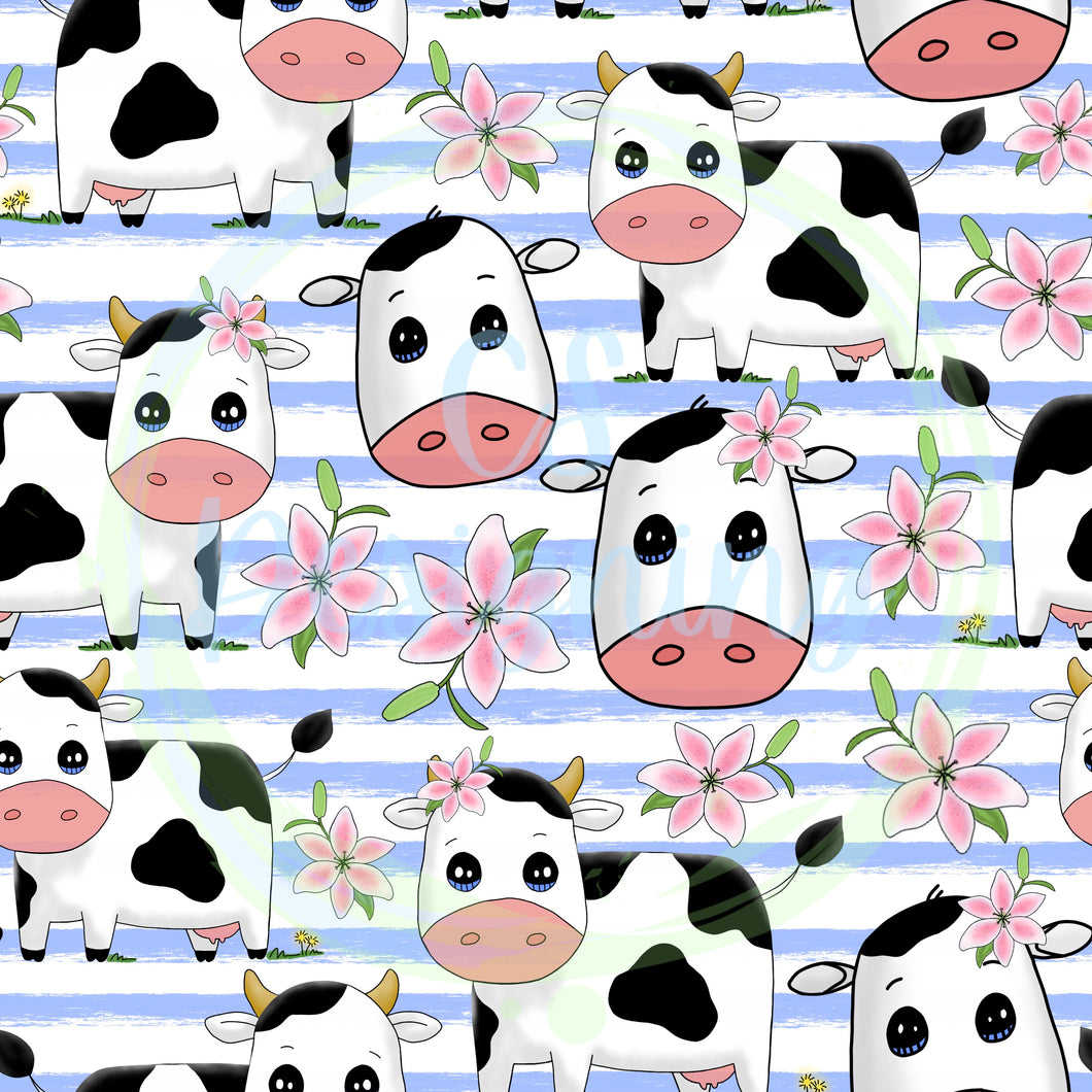 Cow seamless pattern