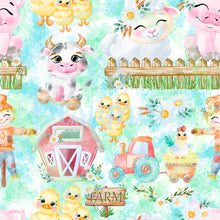 Load image into Gallery viewer, Farm animals seamless pattern
