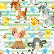 Load image into Gallery viewer, Farm animals seamless pattern
