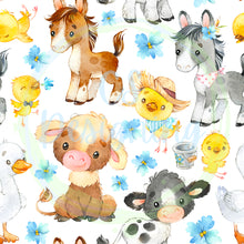 Load image into Gallery viewer, Farm animals seamless pattern
