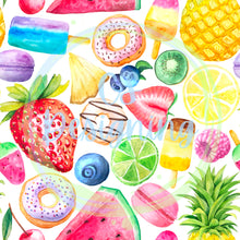 Load image into Gallery viewer, Mixed fruit seamless pattern
