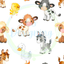 Load image into Gallery viewer, Farm animals seamless pattern
