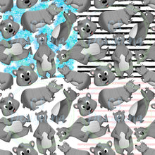 Load image into Gallery viewer, Gray bears seamless pattern
