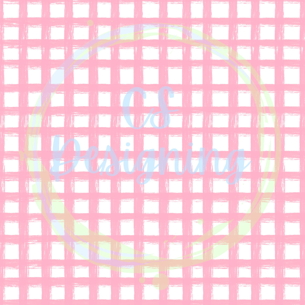 Pink gingham seamless pattern