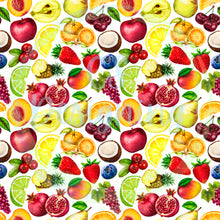 Load image into Gallery viewer, Mixed fruit seamless pattern
