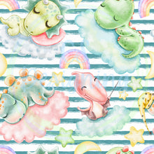 Load image into Gallery viewer, Sleepy dino seamless pattern
