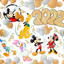 Load image into Gallery viewer, Mouse New Years seamless pattern
