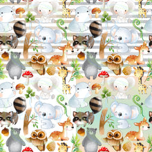 Load image into Gallery viewer, Forest animals seamless pattern
