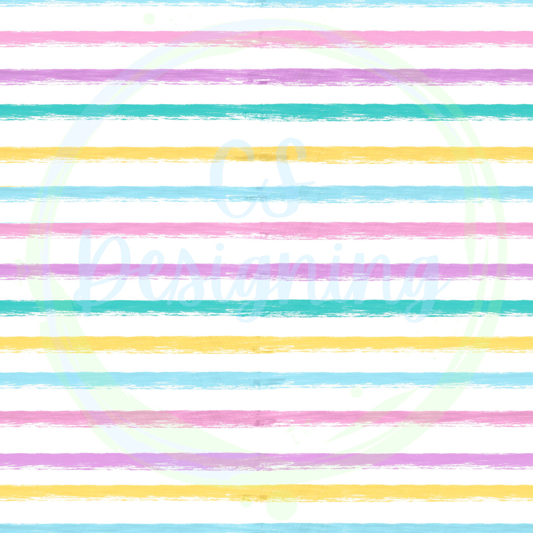 Princess coordinating stripes seamless pattern