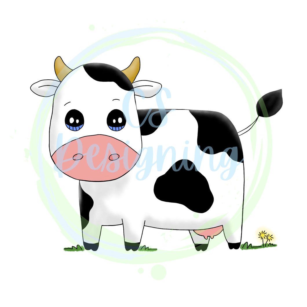 Hand drawn cow PNG